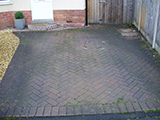 driveway before cleaning