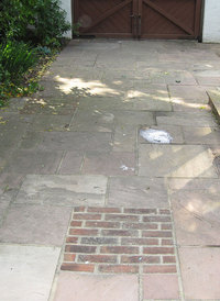Imprinted Concrete Sealing Restoration Before Service